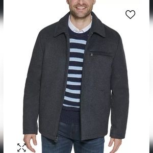 Calvin Klein wool blend hipster Zip Up  jacket Size Small